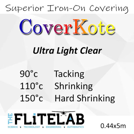CoverKote Ultra Light Clear Iron-On Covering Film