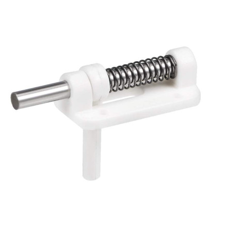 Spring-Loaded Deadbolt Canopy Latch