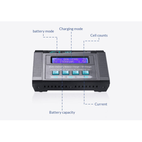 EV-Peak C1-XR Multi Chemisty Dual Input Balance Charger/Discharge